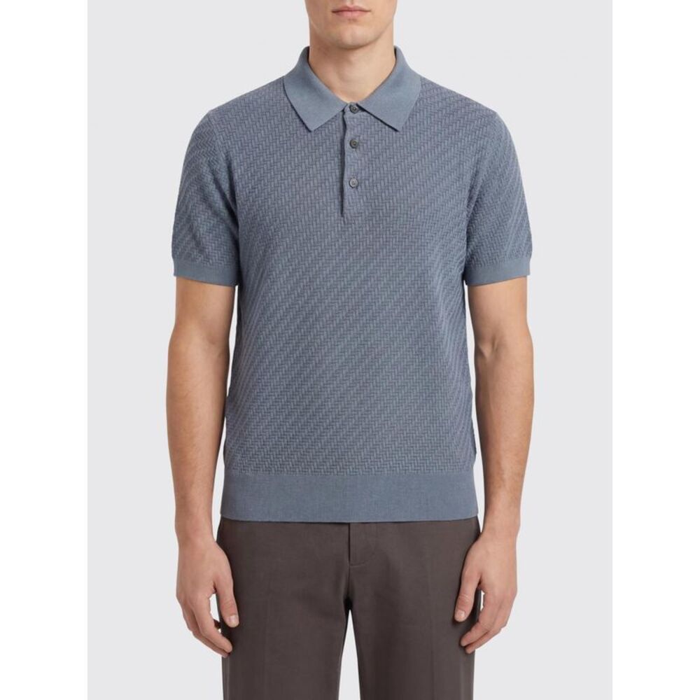 Brioni Polo Shirt Men Periwinkle - Picture 1 of 2